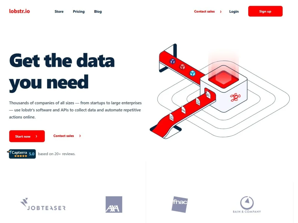 Lobstr.io Get the data you need